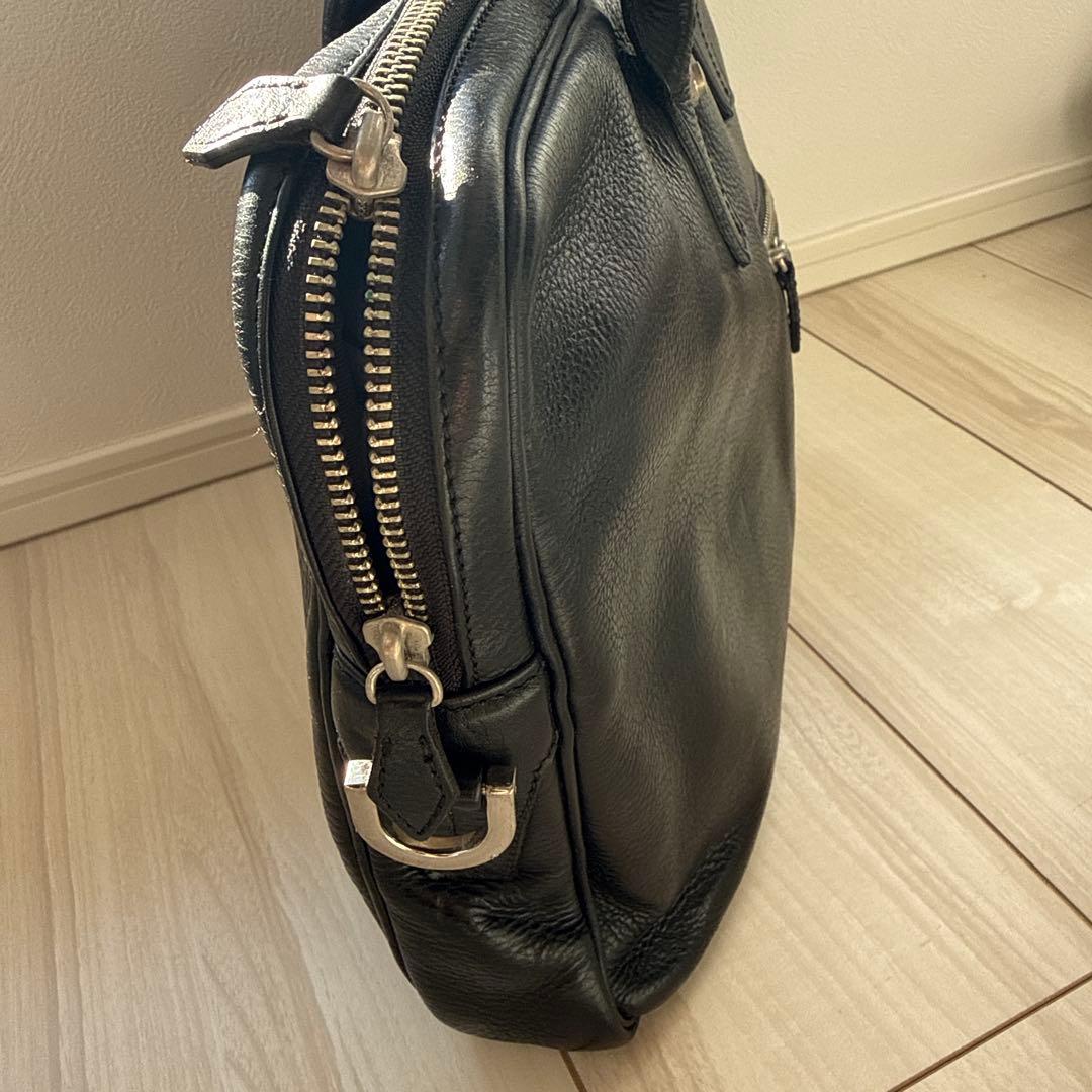 万双　シモーネBOXシングル天ファスナー　ブラック　※エイジングクリーム付き