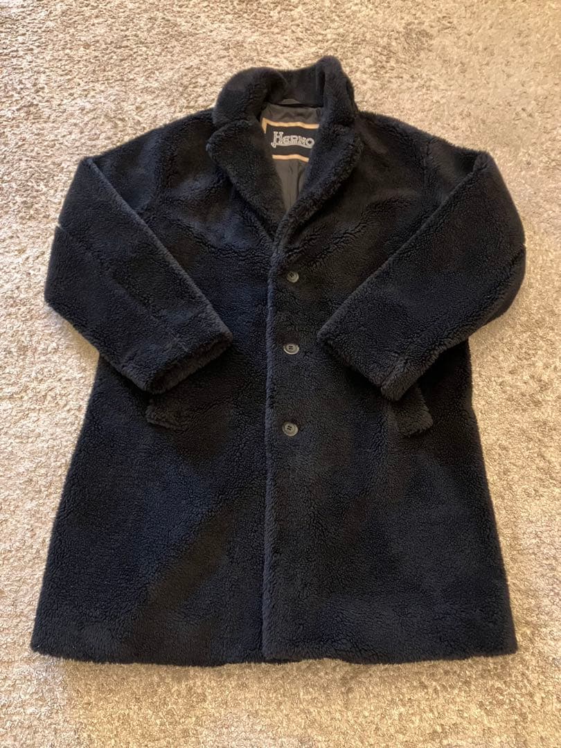 【期間限定出品】HERNO ヘルノ　ECO FUR COAT エコファー　コート