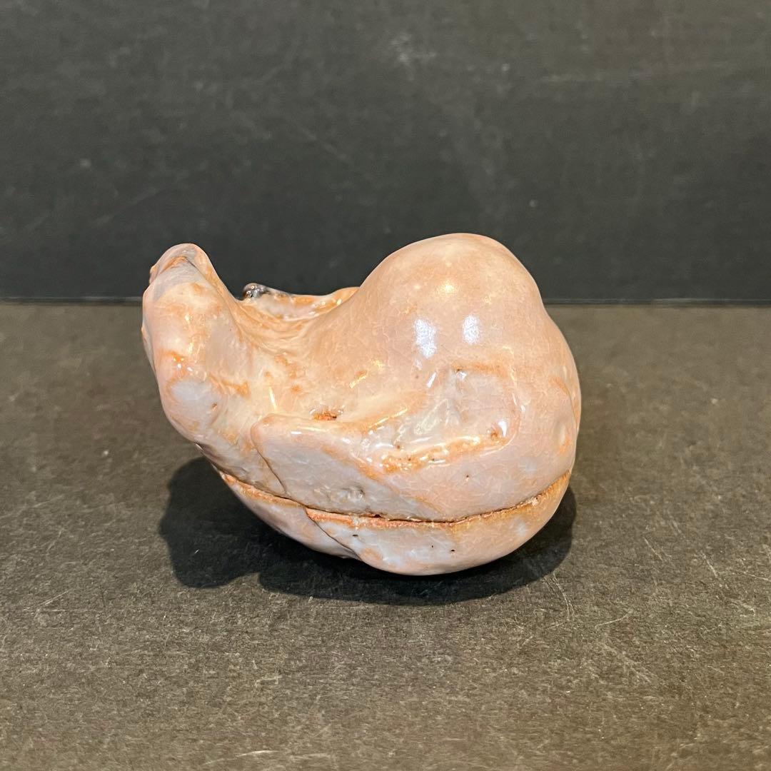 人間国宝 三輪休和 (十代 三輪休雪) 萩 雀 香合 共箱 茶道具 - メルカリ