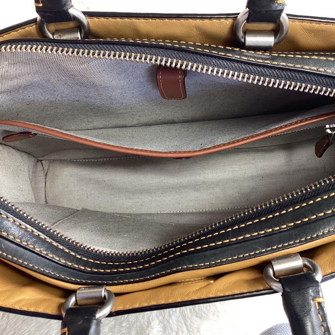 コーチ ローグ ビジネスバッグ グラブタンレザー