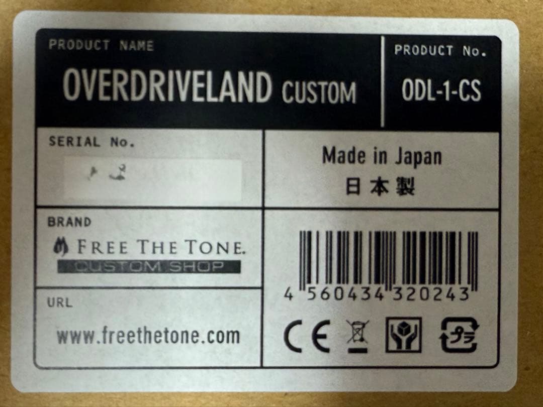 ギター FREE THE TONE OVERDRIVELAND ODL-1-CS