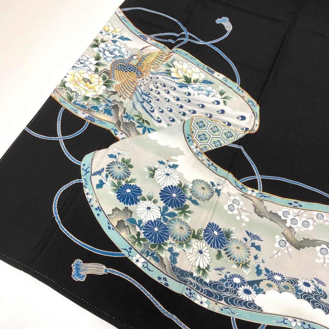 TAMA屋】全て正絹 全て黒留袖 全て刺繍入り まとめ売り5点TM2563