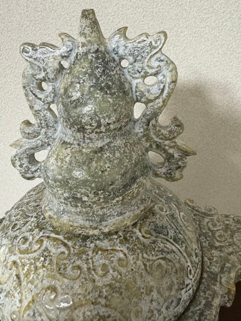 ジブリ様専用⭐︎石？玉？の中国的な大きな置物 中国美術 35.5cm