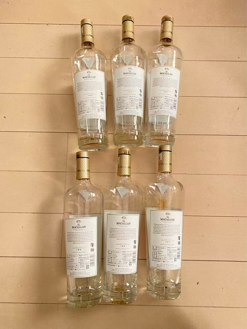 MACALLAN マッカラン 18年 シェリーオーク 700ml空瓶 6本 空箱 - メルカリ