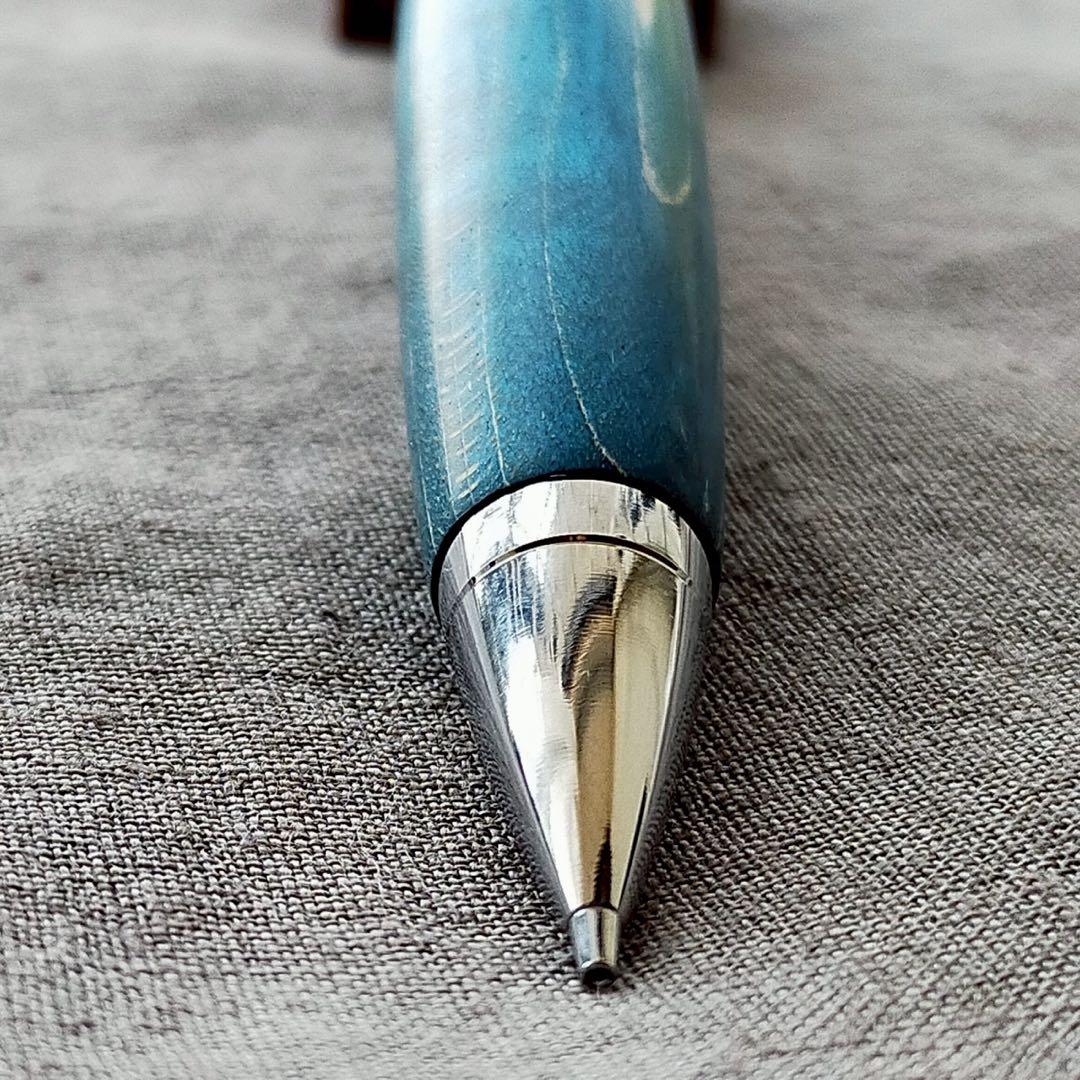 【ラリマー】　スタビライズドウッド　ハンドメイド　木軸シャープペン　0.5mm
