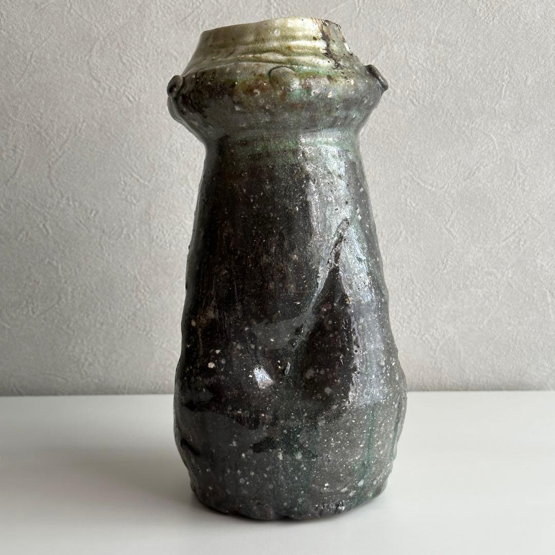 古谷道生 伊賀 花器 伊賀花入 「宙のグラス」共箱