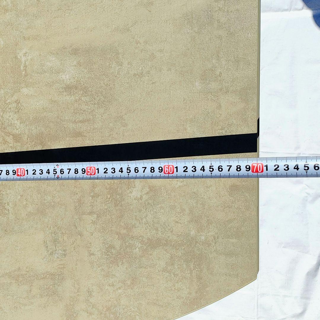 ダイニングテーブル 昇降式 円形 幅120cm グレー×黒