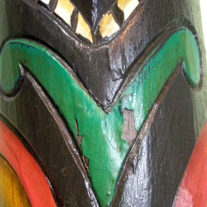 インドネシア製 壁掛け木彫 オブジェ 木製 木彫り 雑貨 インテリア 魔除け