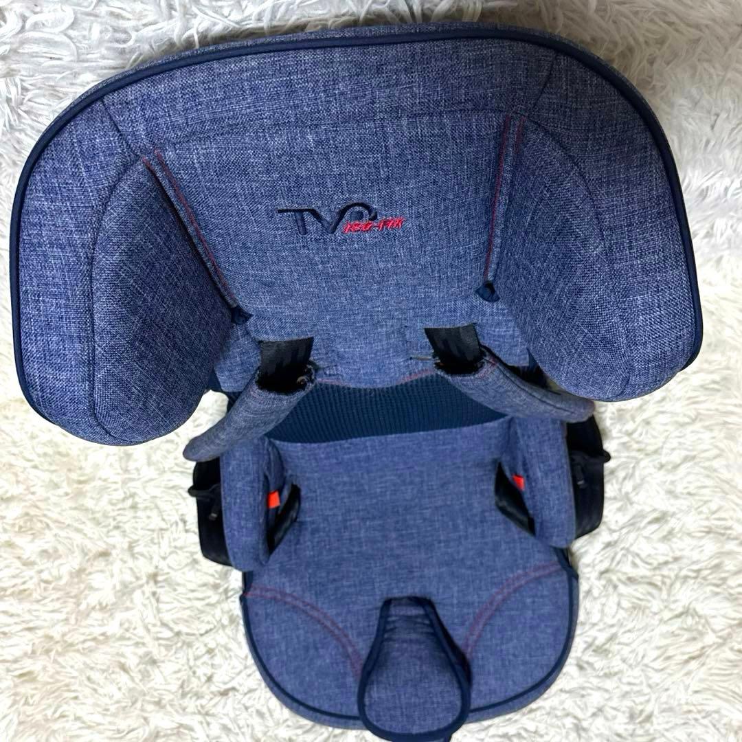 美品‼︎ 日本育児 ISOFIX・シートベルト トラベルベストEC Fix デニム