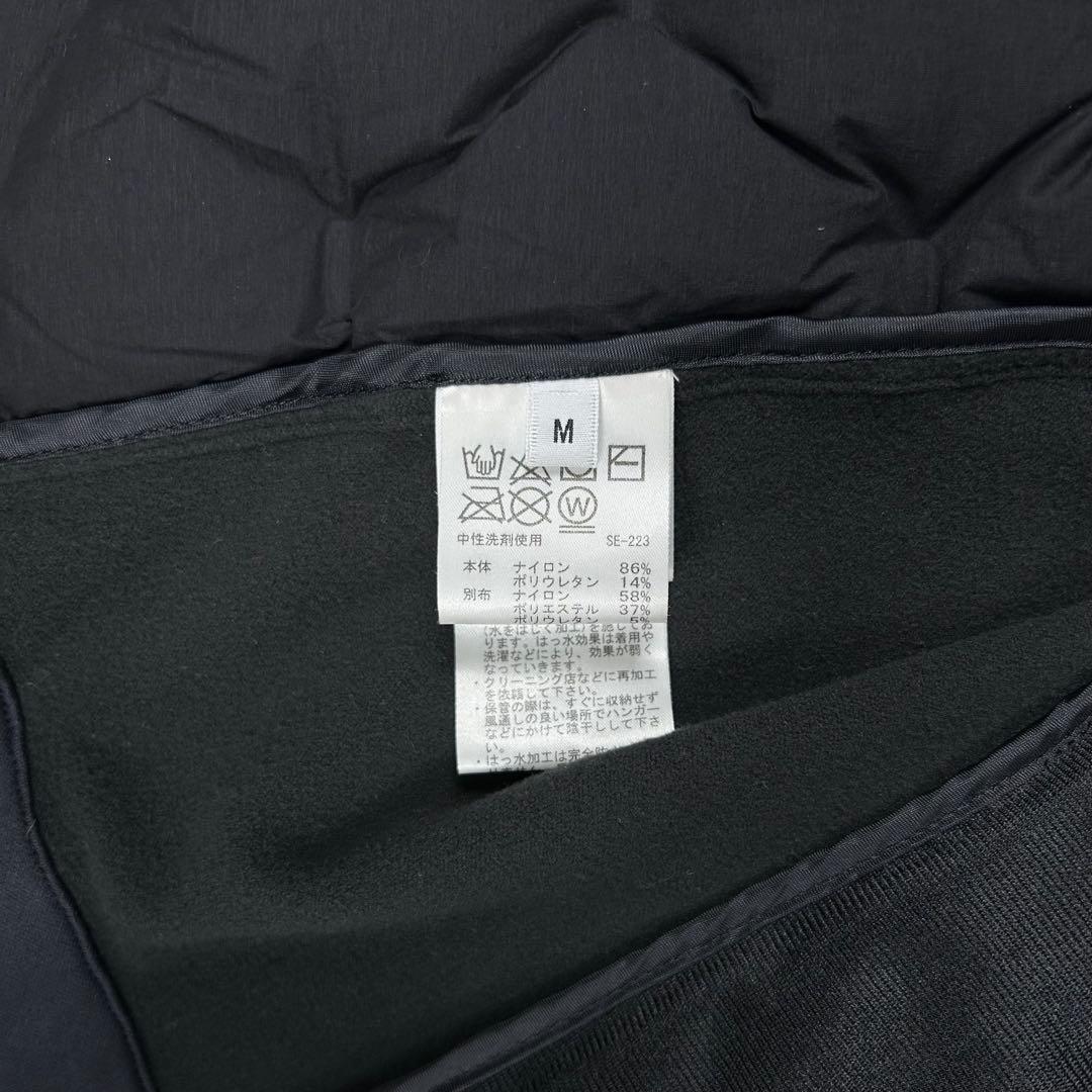 美品♡ジュンアンドロペ ナイロンストレッチダウンブルゾン ダウンジャケット 黒M