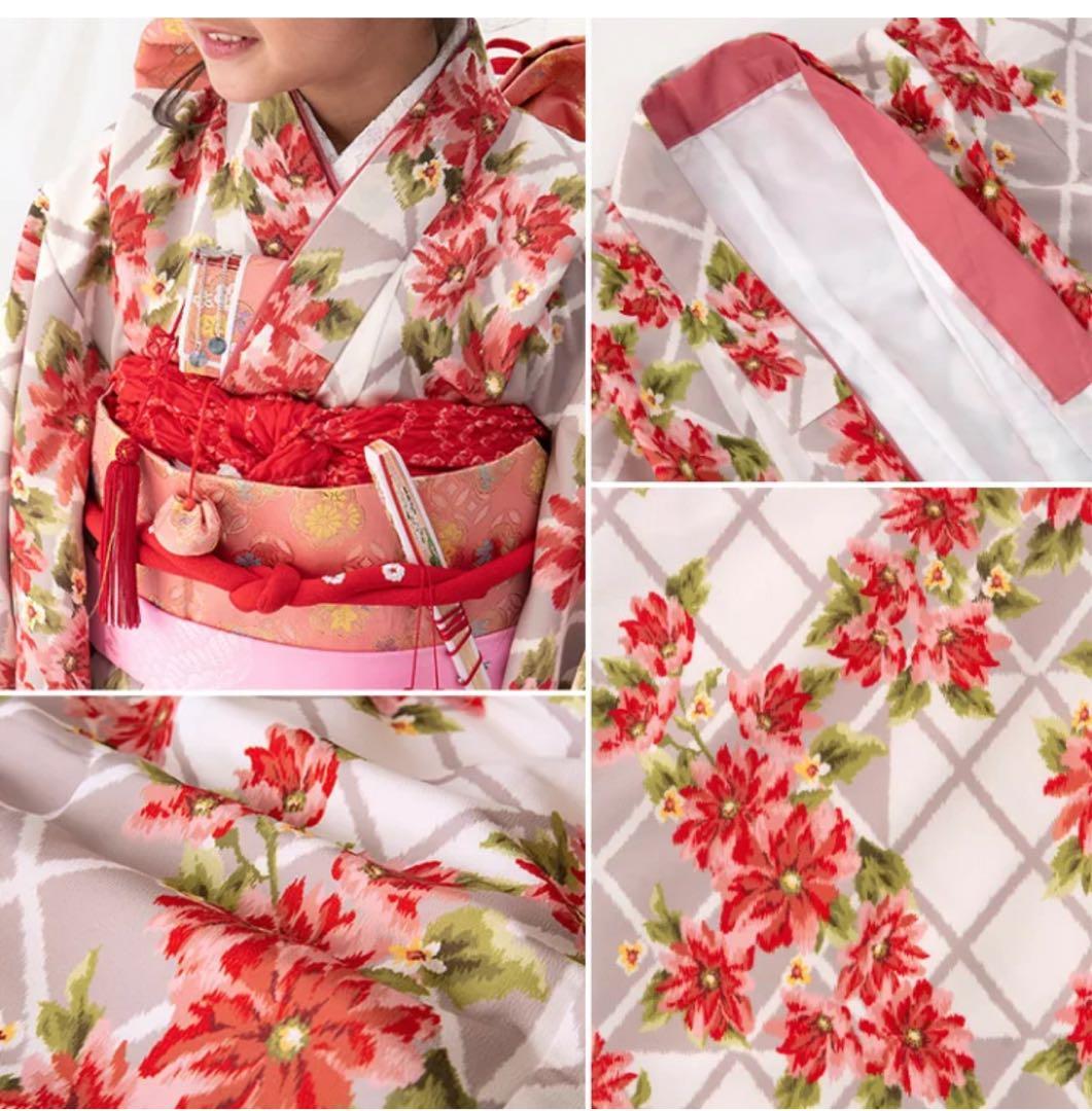 七五三 7歳 花柄着物 セット