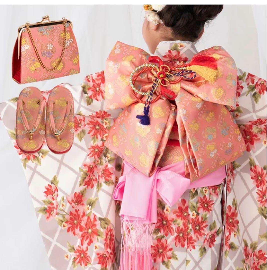 七五三 7歳 花柄着物 セット