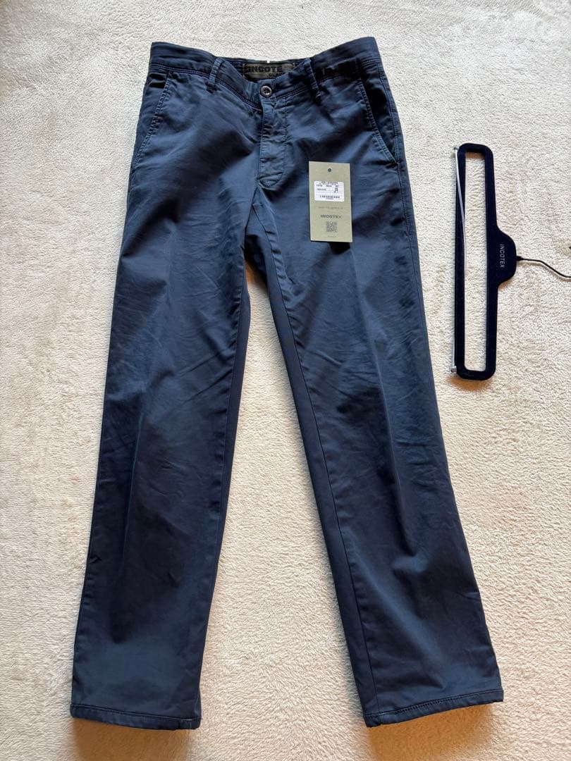 【美品】INCOTEX 100型 チノ28ネイビー定価4.7万 美品】INCOTEX 100型 チノ28ネイビー定価4.7万 INCOTEX（インコ