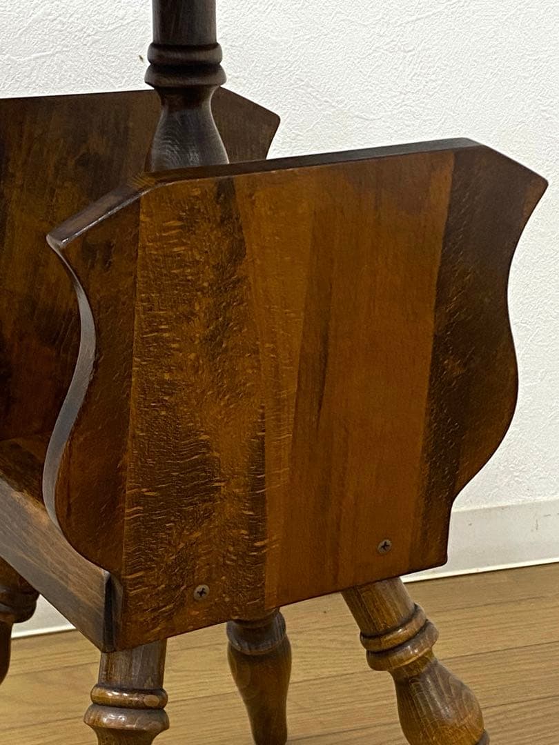 美品 キツツキ 飛騨産業 サイドテーブル カフェテーブル 丸テーブル