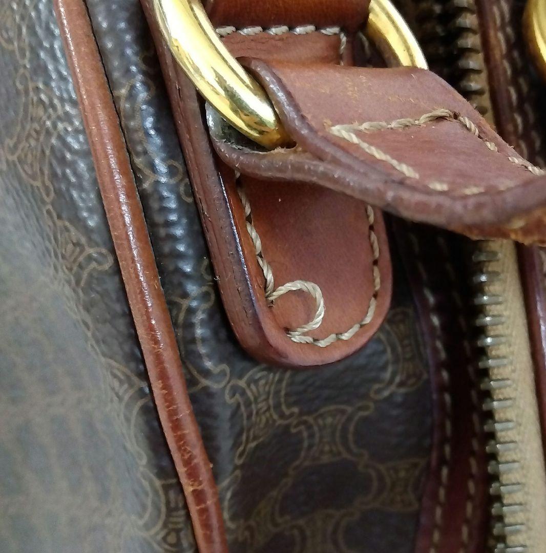 APD03 セリーヌ マカダム ハンドバッグ トリオンフ ゴールド金具