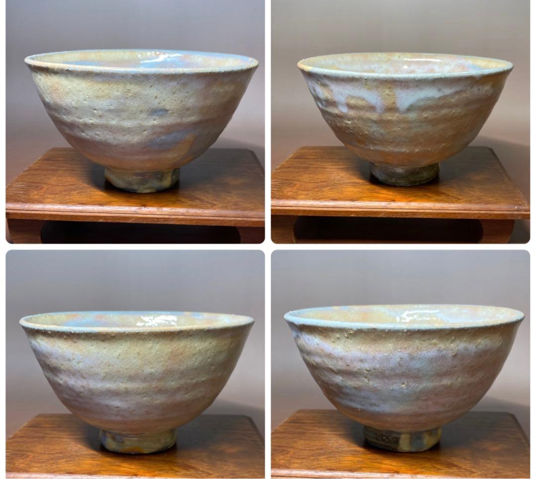 【茶道具】林紅陽造　萩井戸茶碗（共箱）