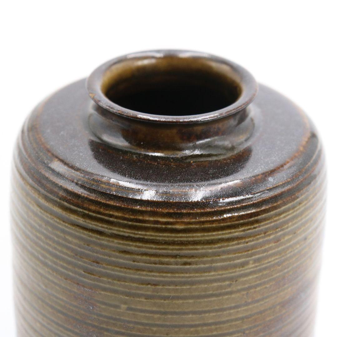 渡辺伸治作 大名物 円乗坊肩衝写 茶入 茶道具 仕覆 共箱 C384 Z1