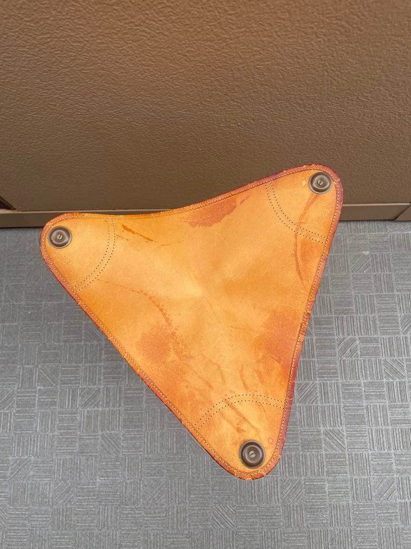 本革　折りたたみ式　ハンティングチェア　ビンテージ