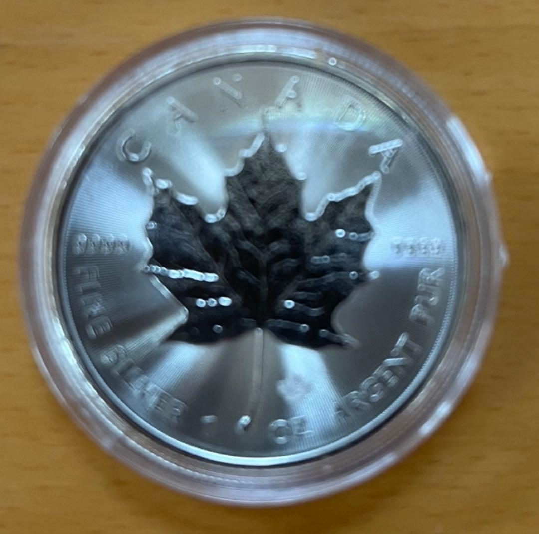 【メイプルリーフ銀貨1オンス2021年】 クリアケース入り1枚【新品未使用】