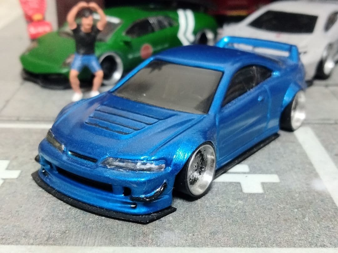 ホットウィールカスタム 日産 S14 シルビア フルエアロ☆深リム