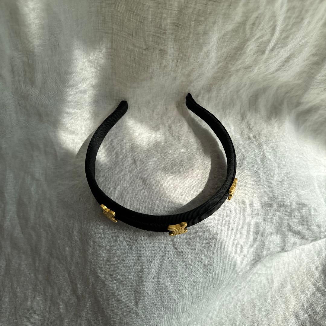 Celine セリーヌ　ヴィンテージ　トリオンフ　マカダム カチューシャ