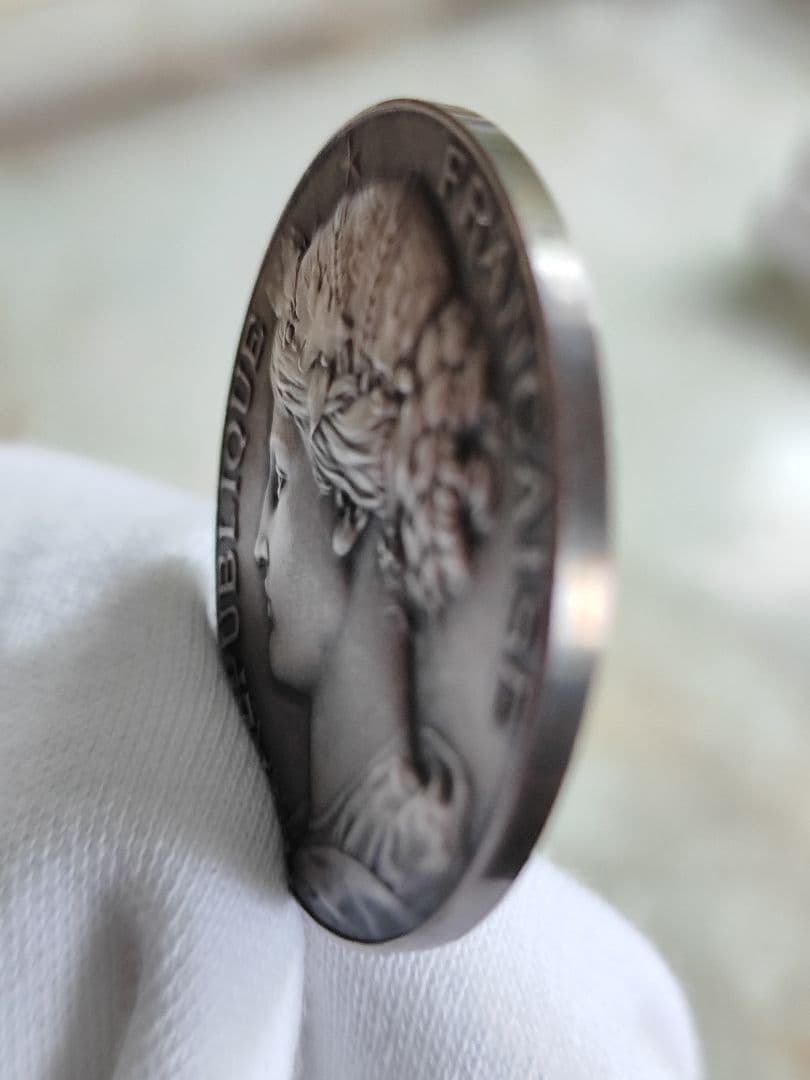 超レア】1880's フランス マリアンヌ シルバーコイン 銀メダル