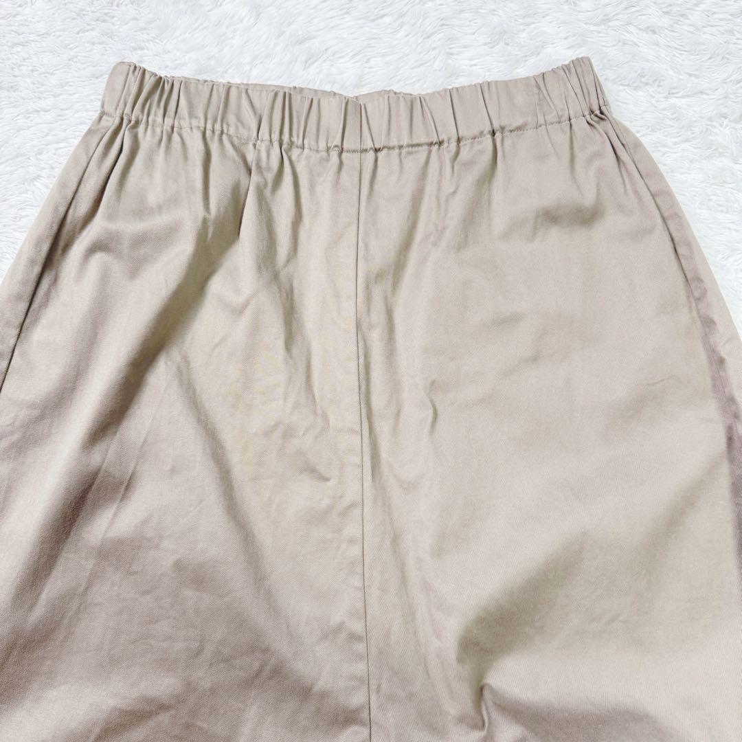 【美品】ミズイロインド〈日本製〉ストレッチ生地サルエルイージーパンツFベージュ