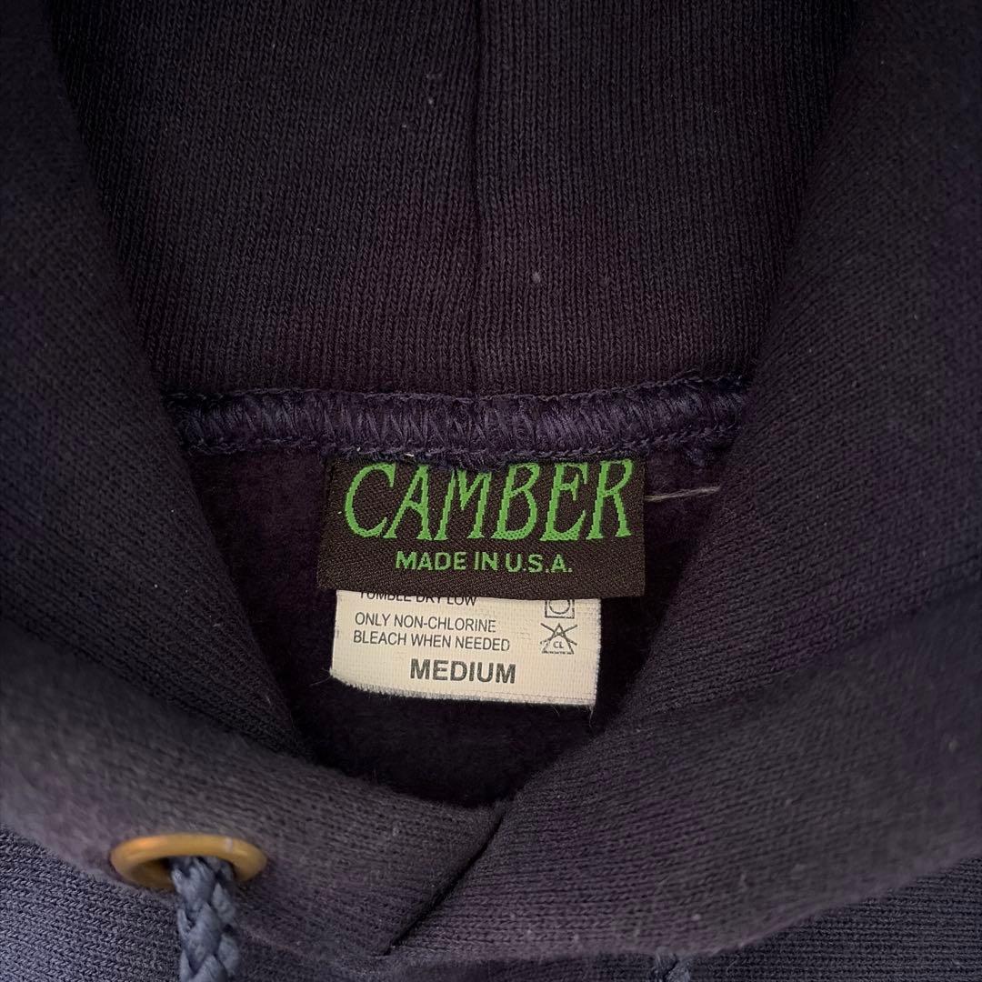ほぼ新品　CAMBER 紺ネイビー フード付きパーカー MEDIUM