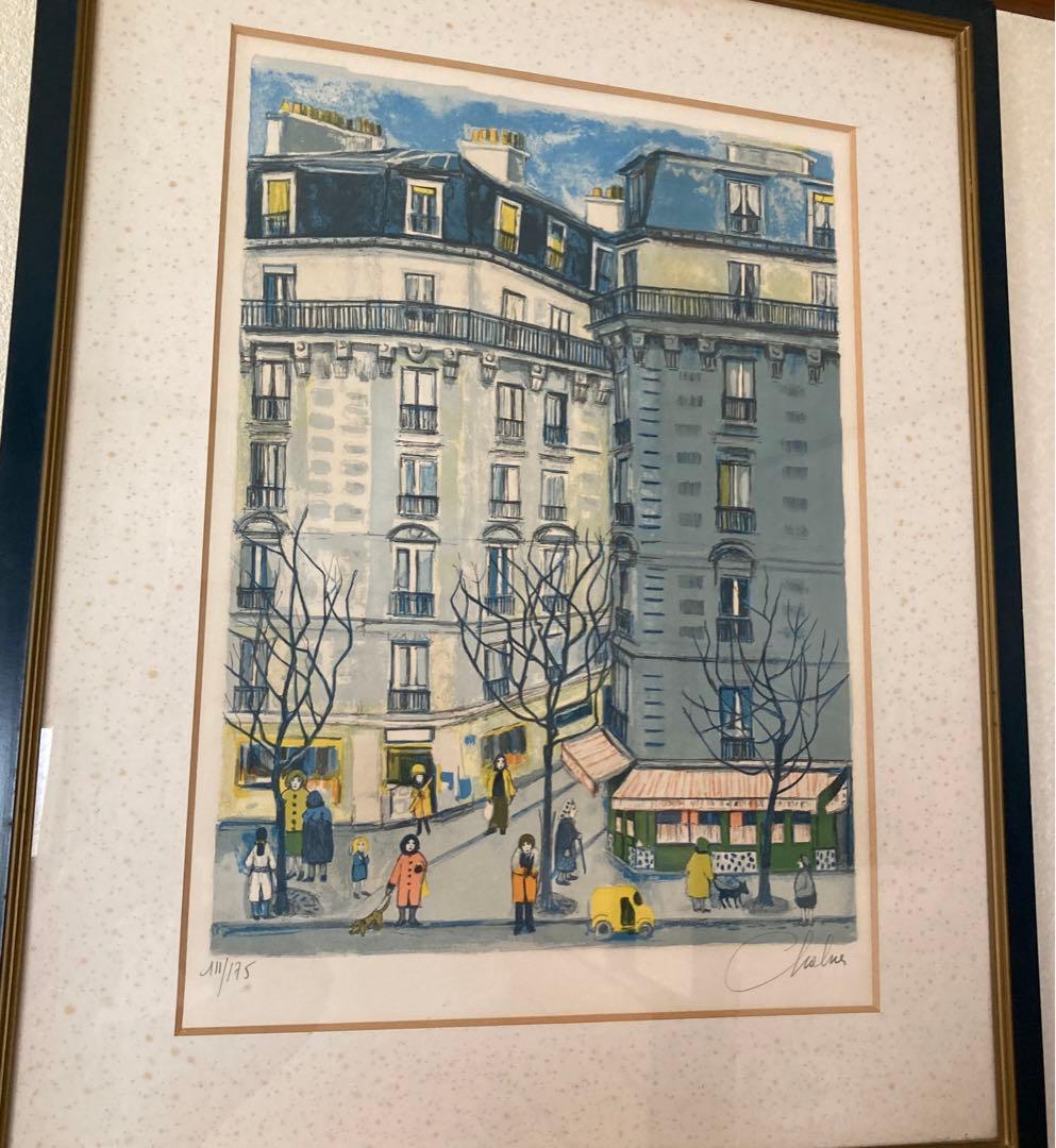 ナタリ シャブリエ 外国風景 リトグラフ 外国風景 リトグラフ ナタリ