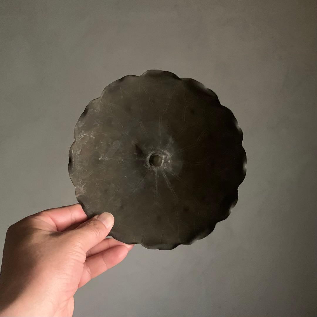 古銅 常花残欠 蓮花 仏教美術 古美術 古道具 アンティーク 江戸時代 オブジェ