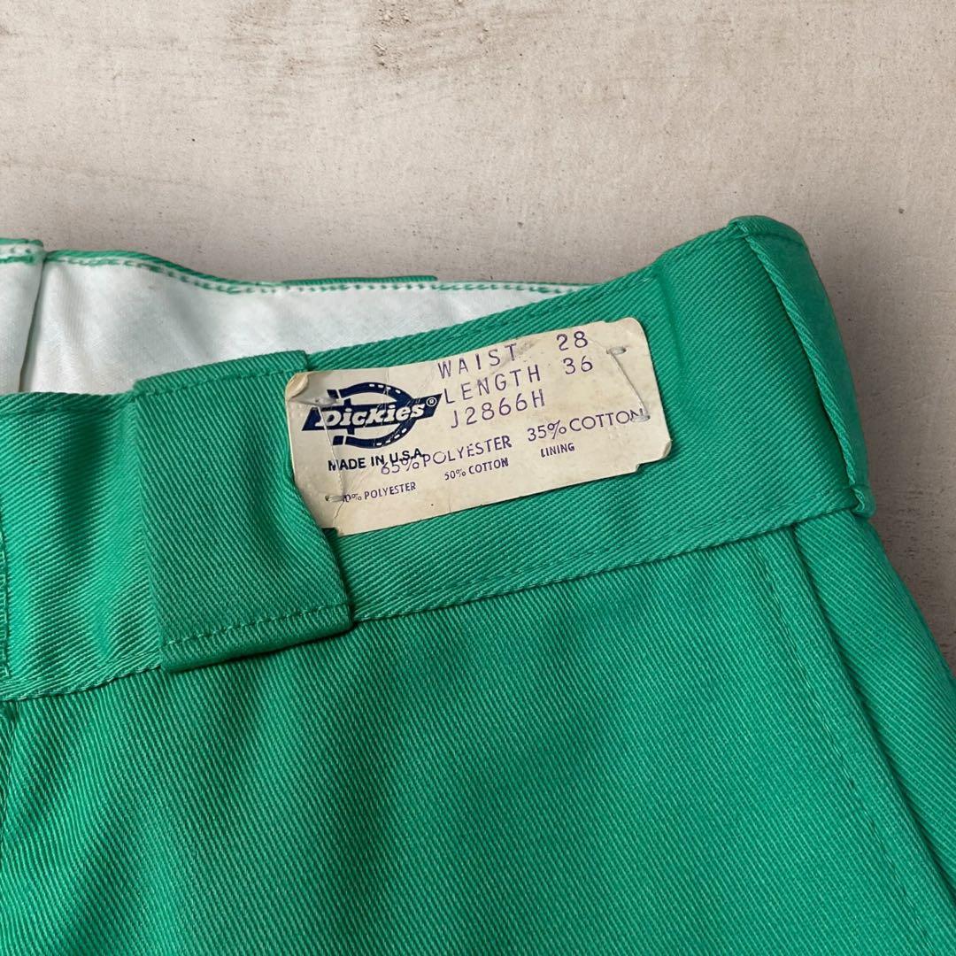 デッドストック ディッキーズ 874 アルミジップ ライナー グリーン 70s