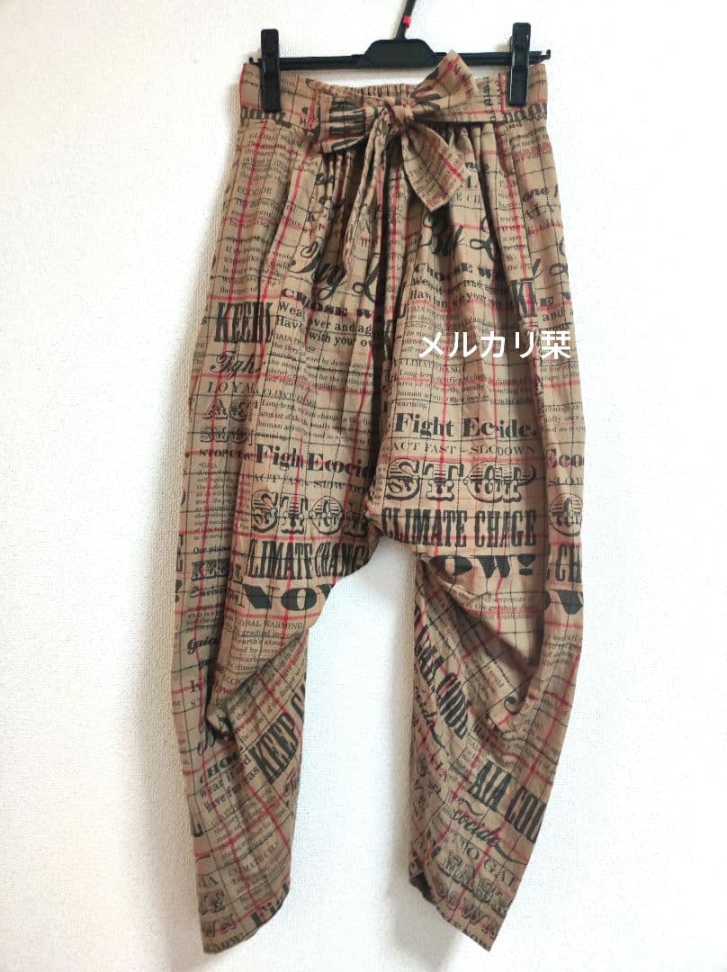 ヴィヴィアンウエストウッド 総柄 サルエルパンツ 変形パンツ M