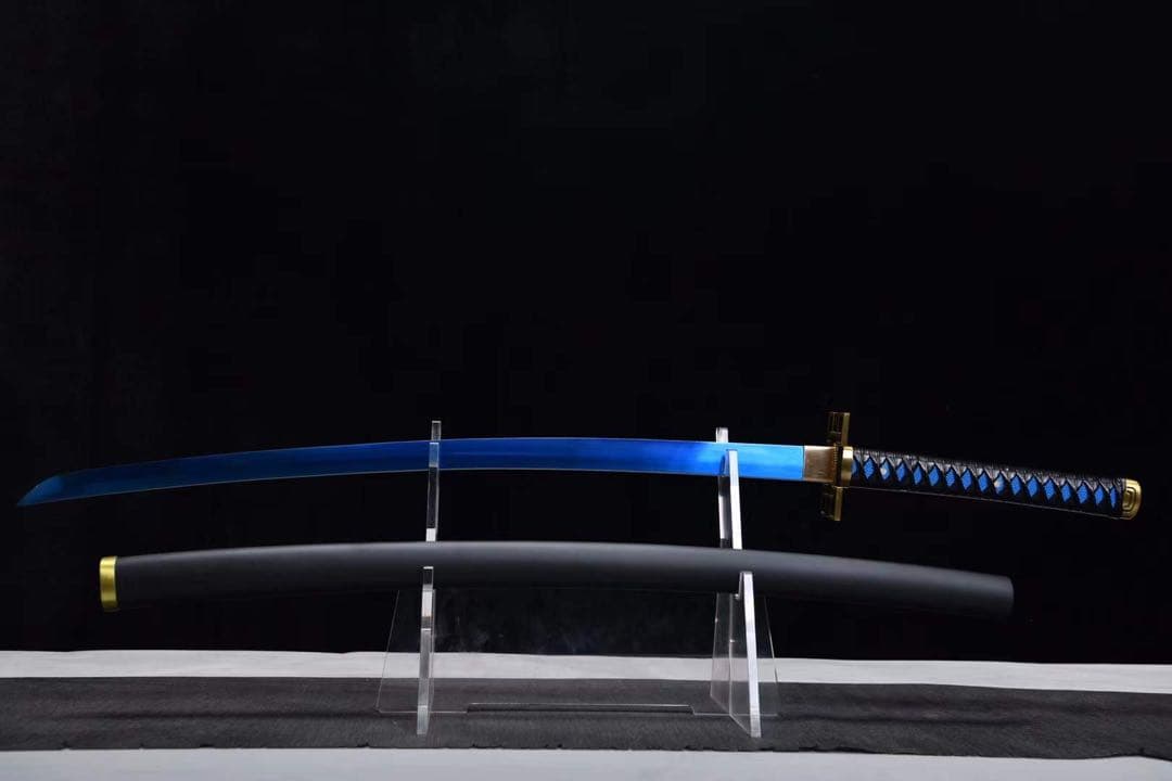 時透無一郎 本牛革柄巻 武具 鑑賞刀 居合刀 模造刀 舞踊刀 日輪刀