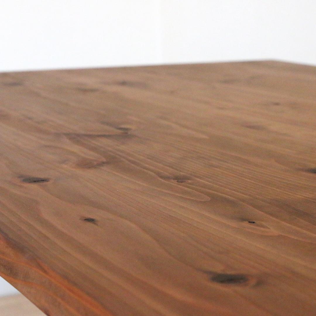 パソコンデスク 机 木製 無垢材（幅120×奥行70×厚さ2.5）