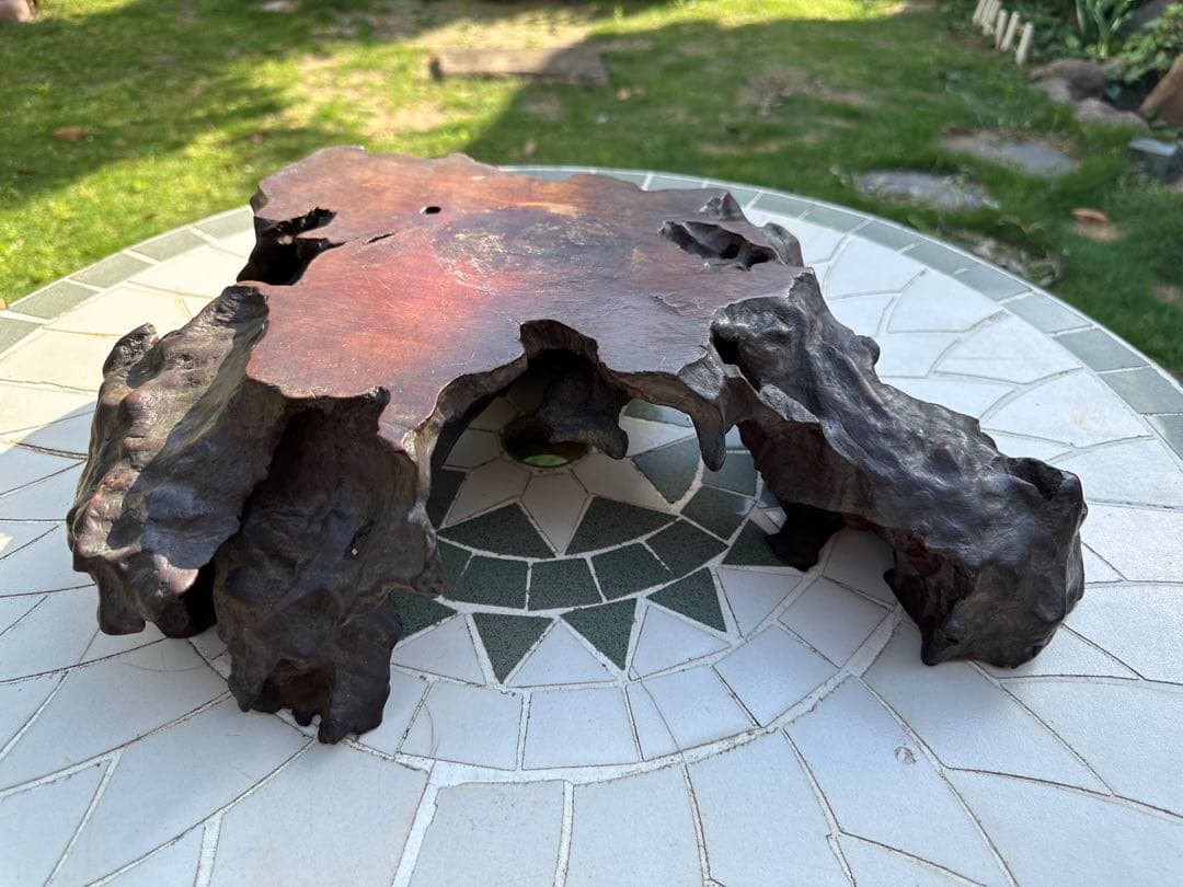 佐渡赤石？唐木台付保存箱MA390