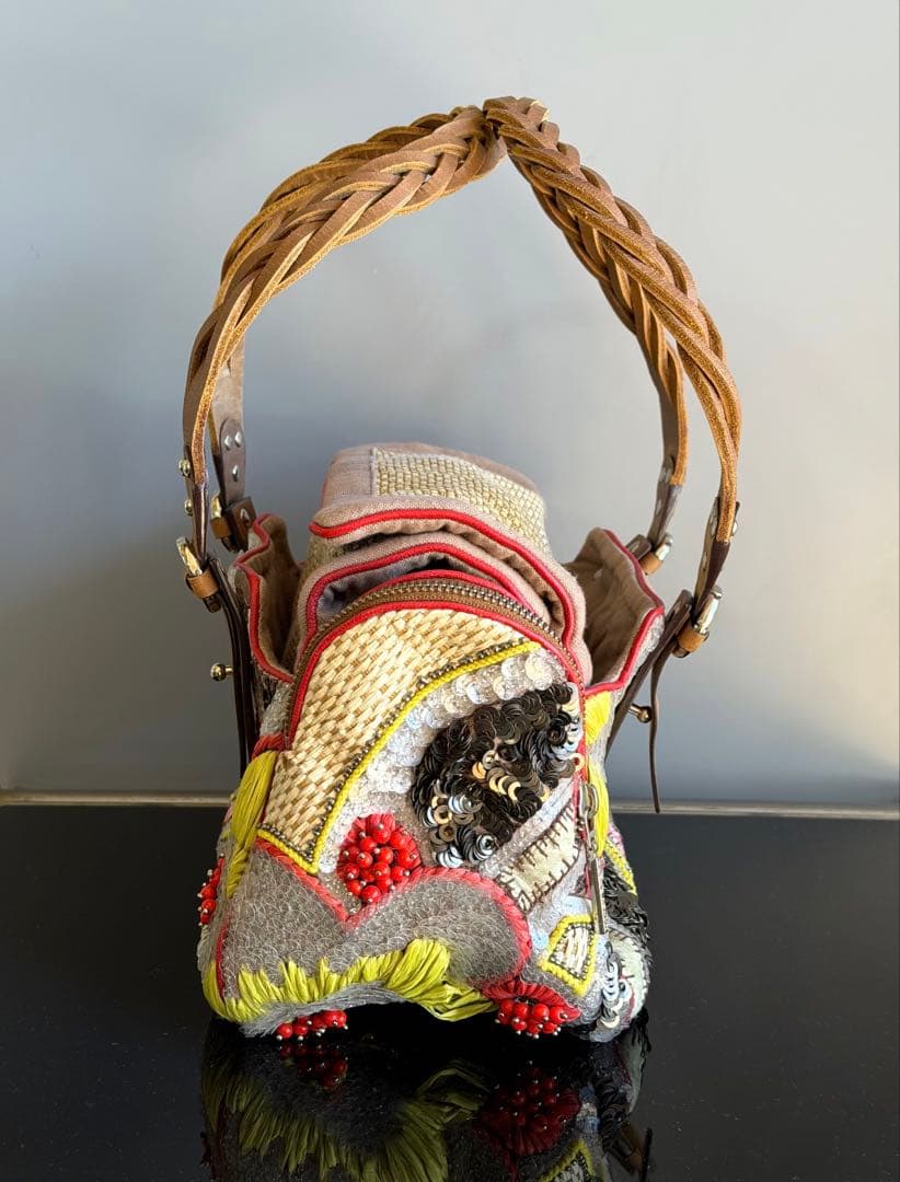 未使用　JAMIN PUECH ジャマンピュエッシュ　ビーズ　ショルダー　タグ有