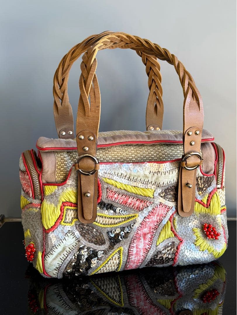 未使用　JAMIN PUECH ジャマンピュエッシュ　ビーズ　ショルダー　タグ有