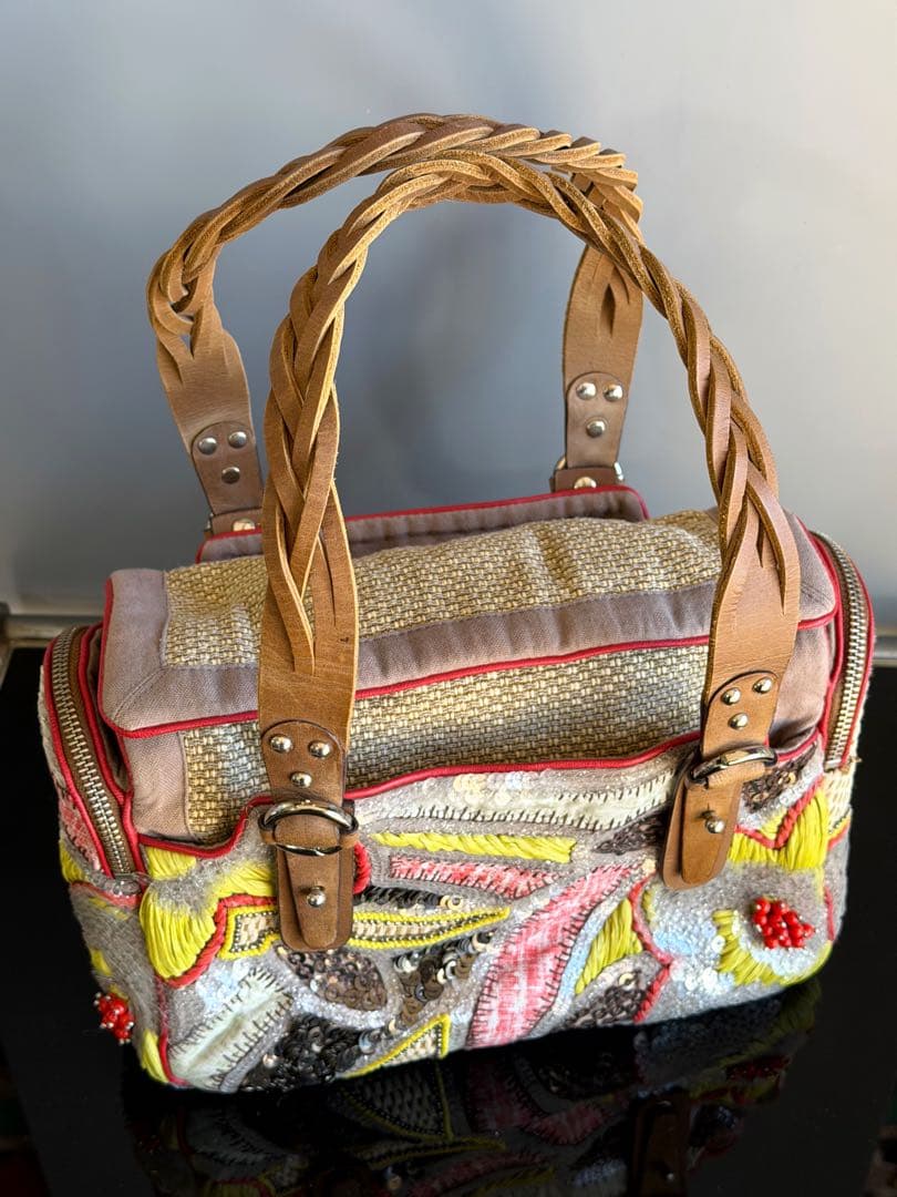 未使用　JAMIN PUECH ジャマンピュエッシュ　ビーズ　ショルダー　タグ有