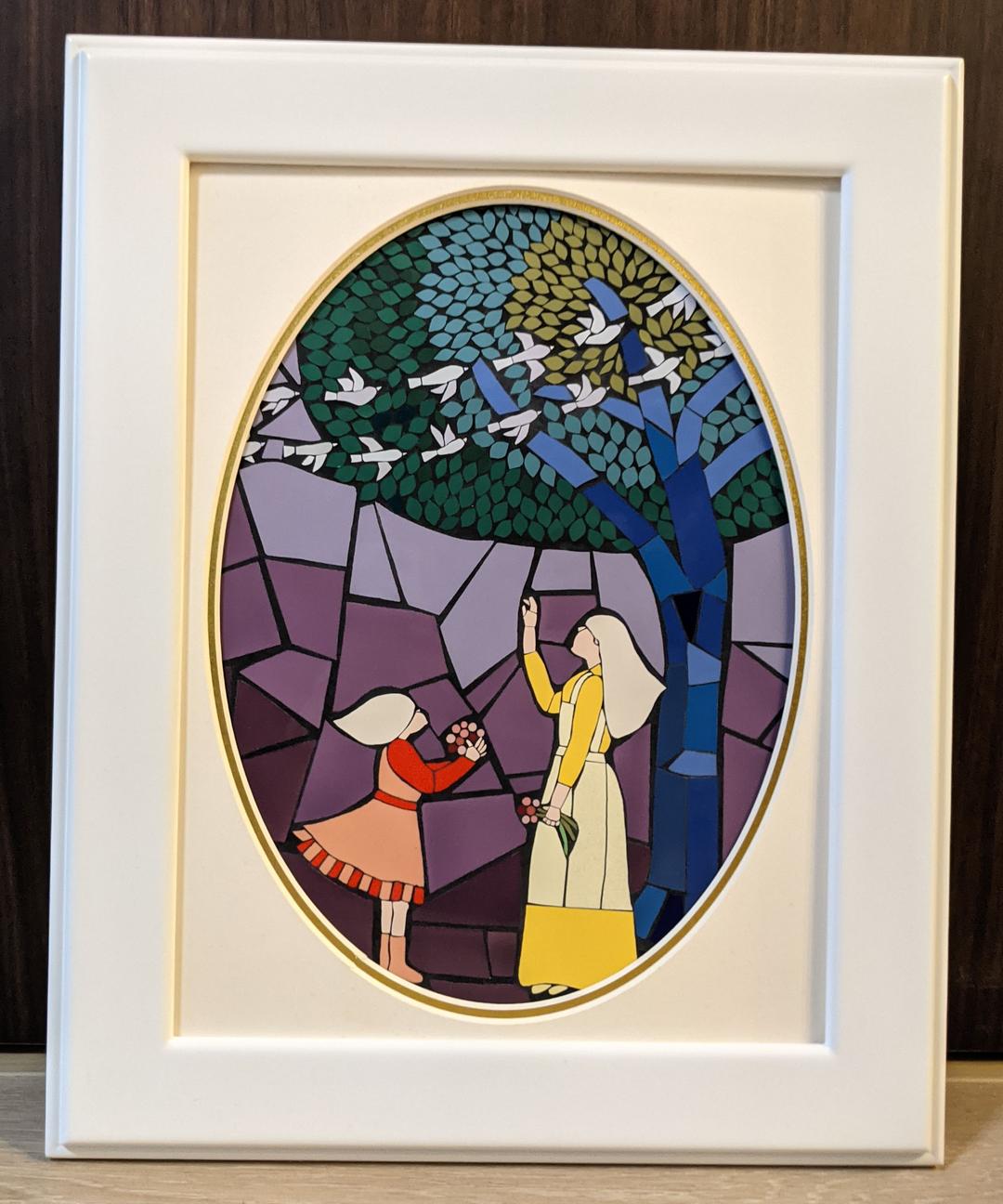 額絵　モザイクタイル　「希望」F4号