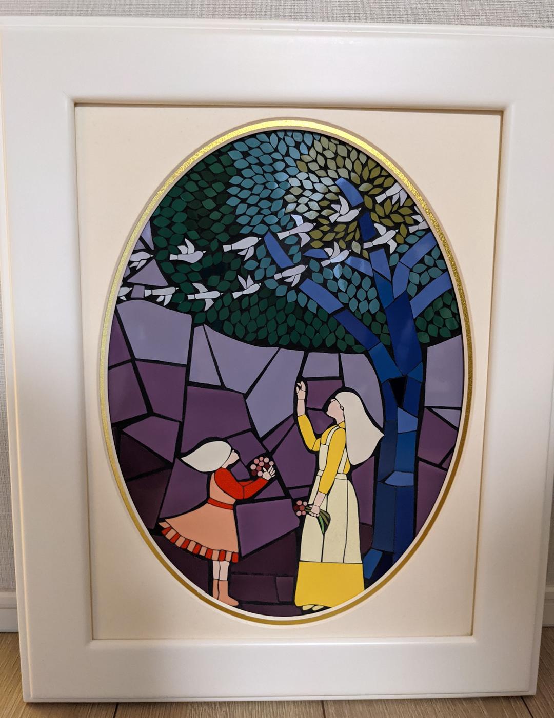 額絵　モザイクタイル　「希望」F4号