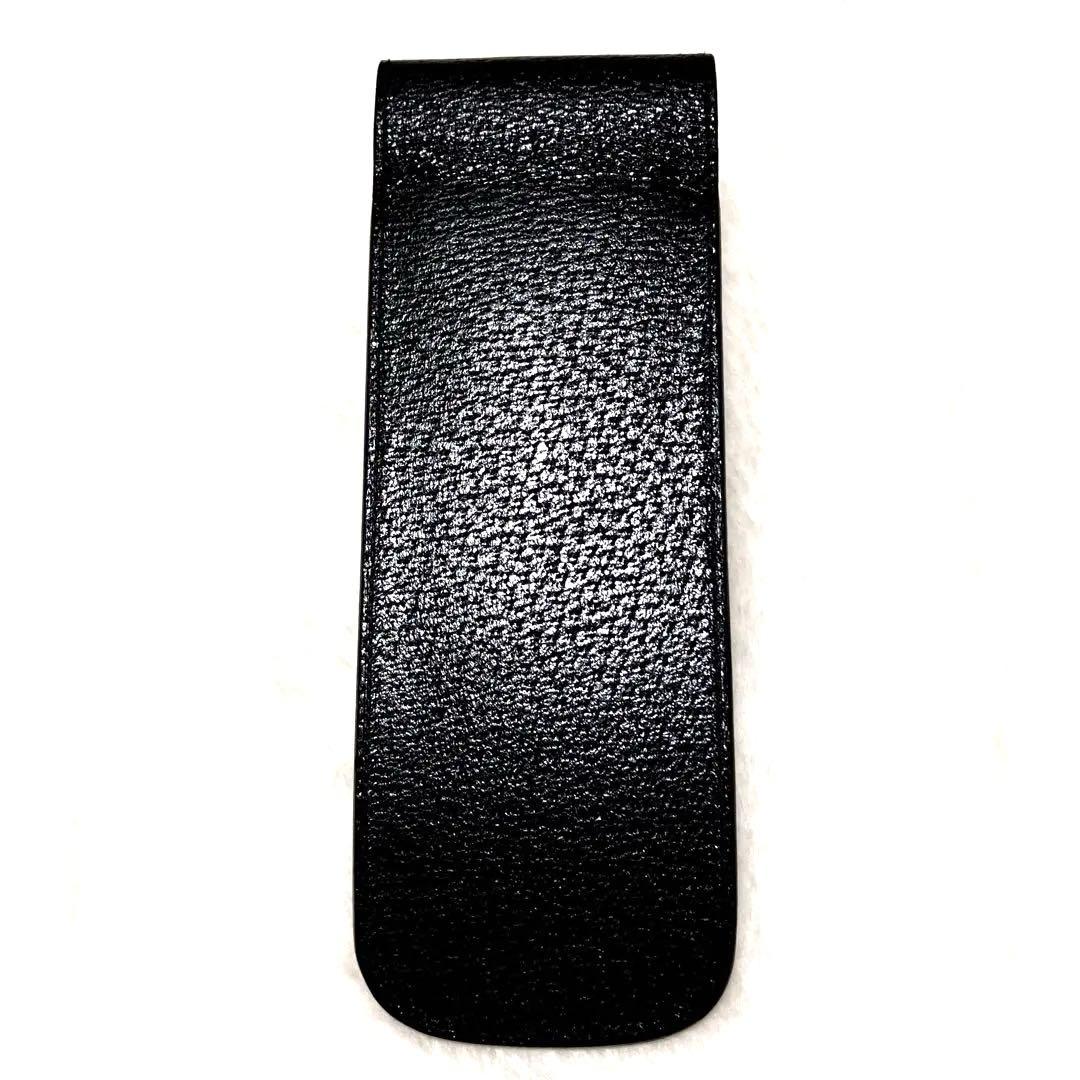 BVLGARI ブルガリ　レザー　ペンケース　ブラック　黒　本革　ロゴ　筆記用具