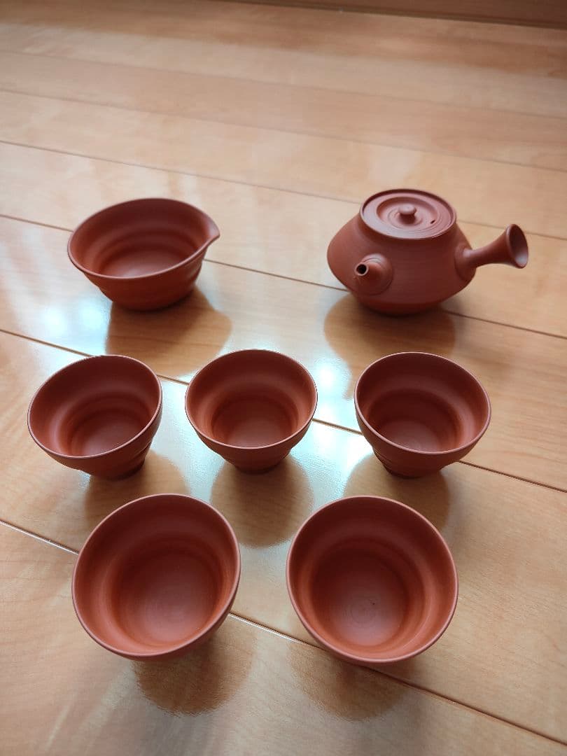 常滑焼 三代 山田常山 茶器セット 未使用保管品