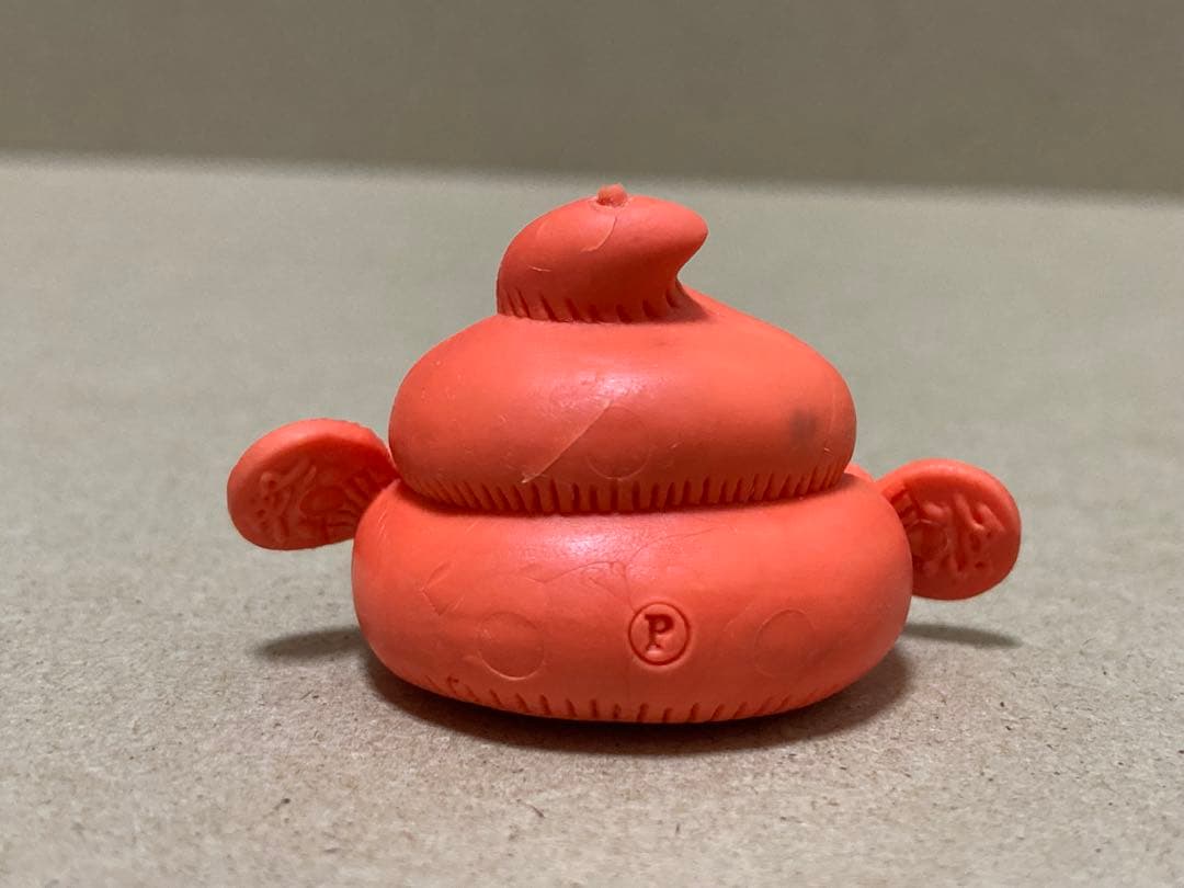 Dr.スランプアラレちゃん　うんち大　消しゴム　橙色