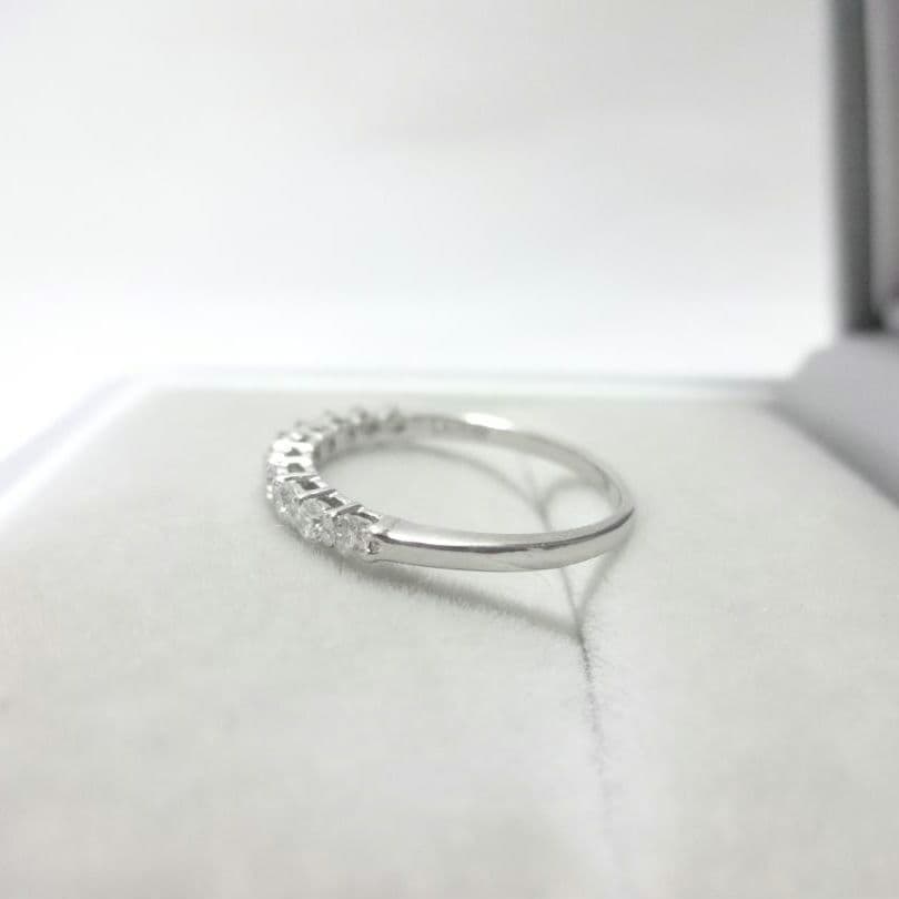 0.20ct　ダイヤモンド　ハーフエタニティ　リング　プラチナ