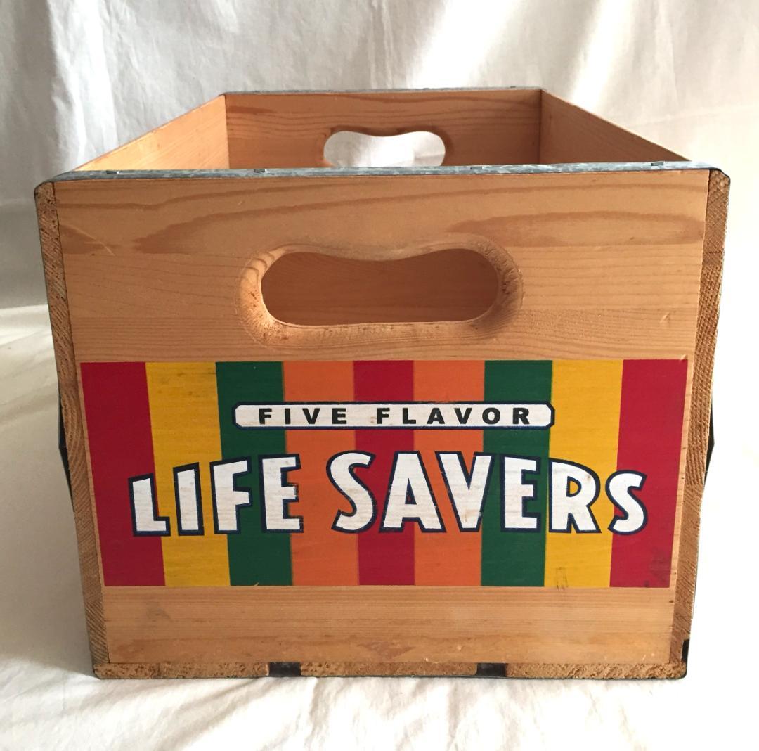 ビンテージ Life Savers Candy 木製 収納ボックス キャンディ
