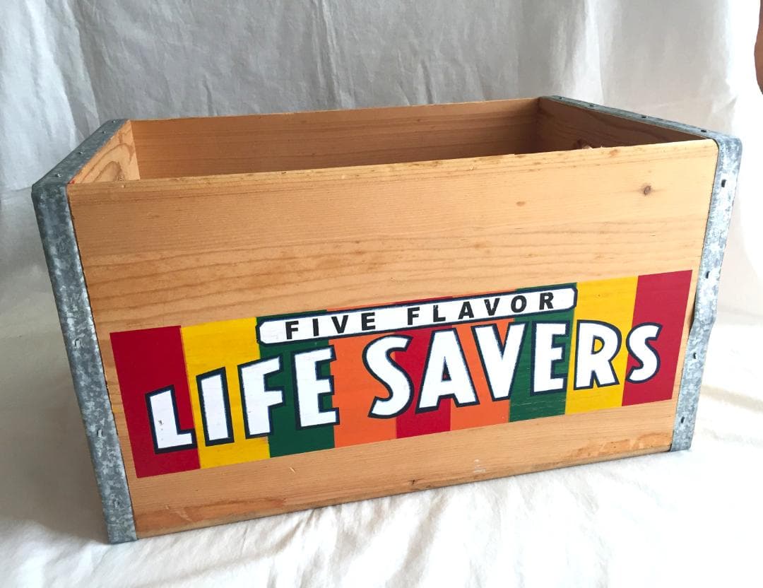 ビンテージ Life Savers Candy 木製 収納ボックス キャンディ