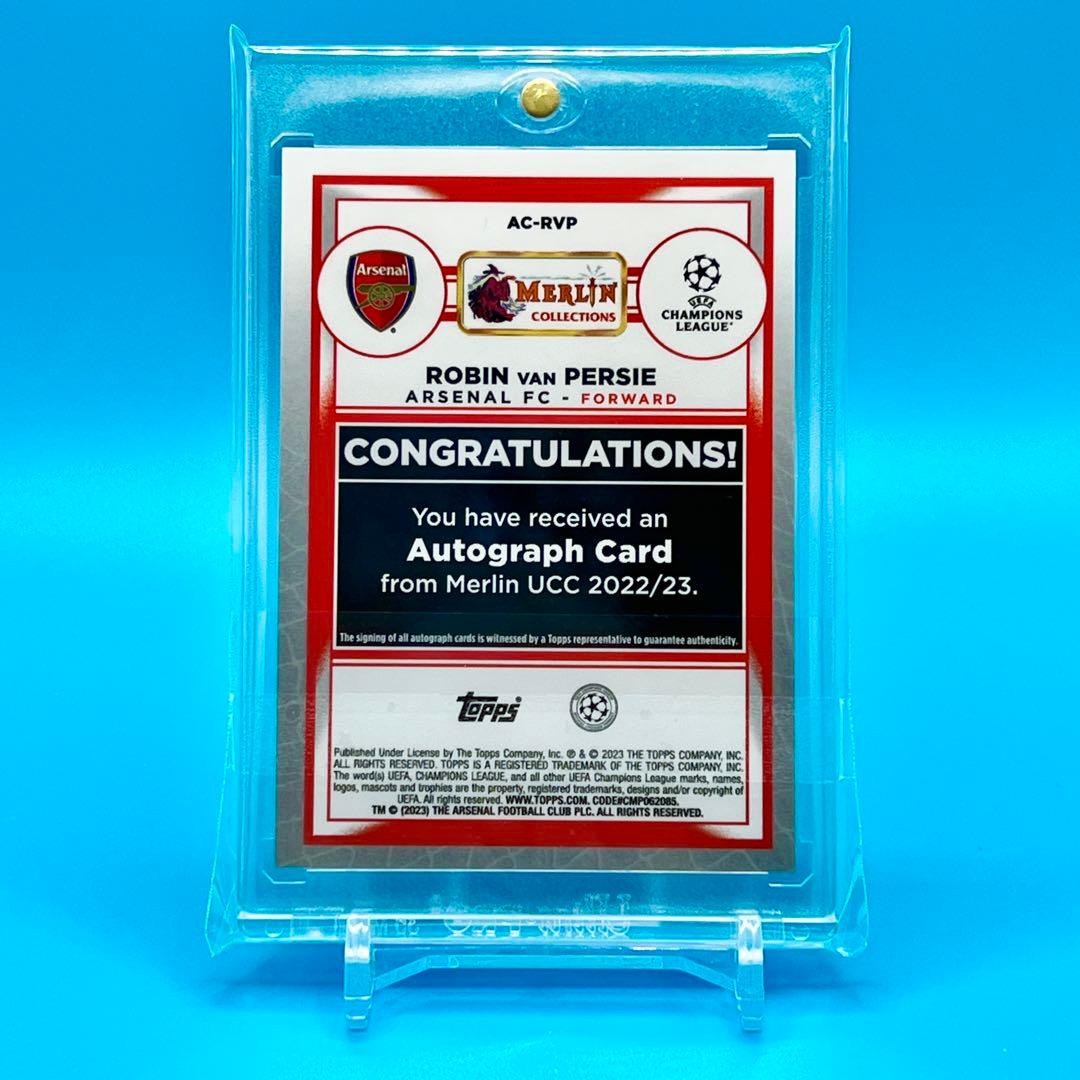 世界150枚！Topps Merlin VAN PERSIE Auto サイン