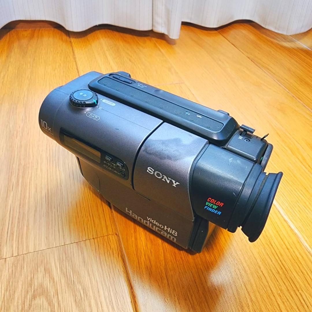 【動作確認済】高画質 Hi8 SONY ビデオカメラ CCD-TR3 セット