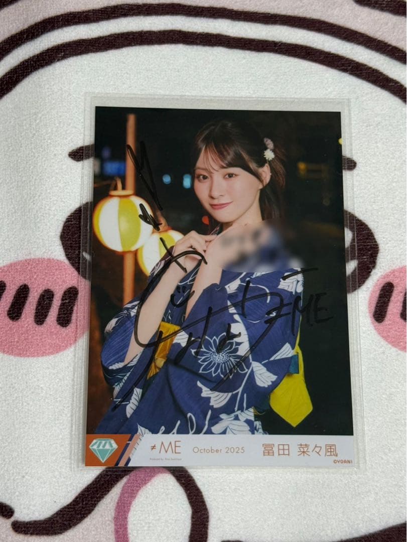 にゃん様専用 日向坂46 清水理央 ネイビーサンタ衣装 直筆サイン入り生写真