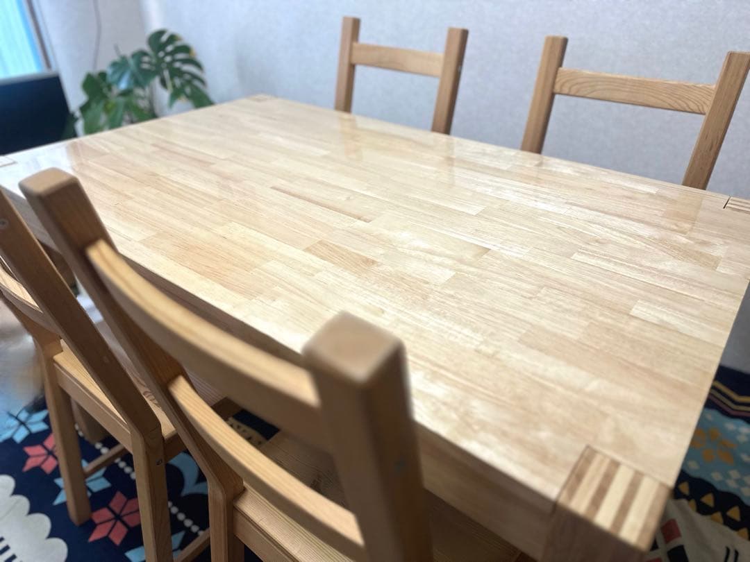 極美品IKEA木製ダイニングテーブルNORDBYイケア北欧無印良品ボーコンセプト